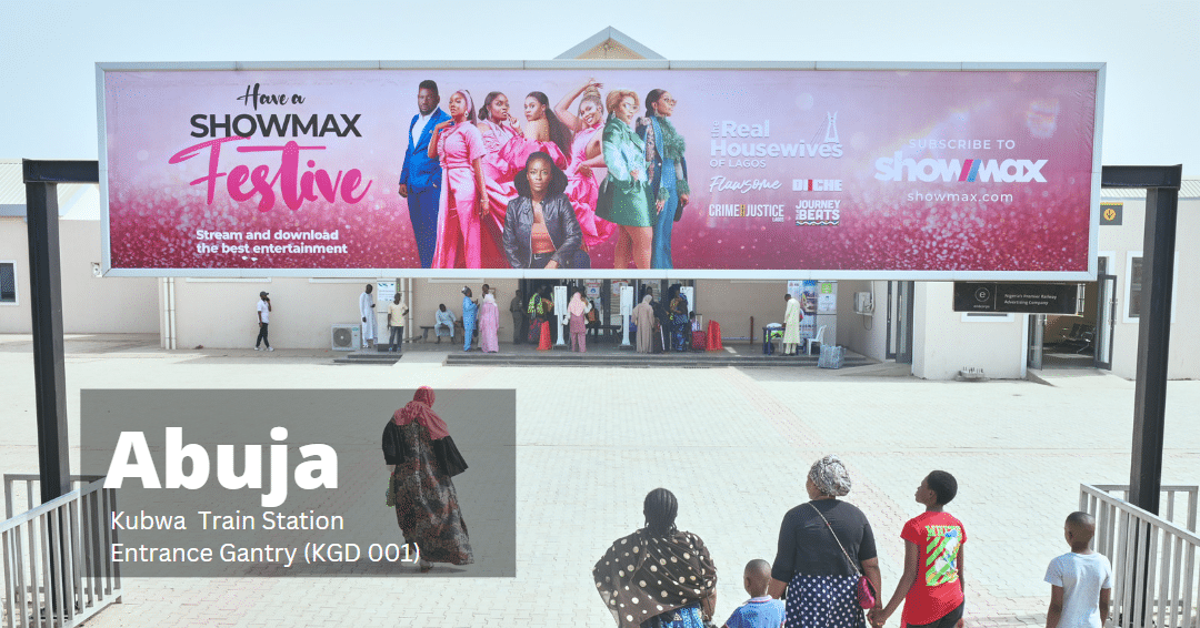 Showmax Festive Campaign at the Kubwa Entrance Gantry