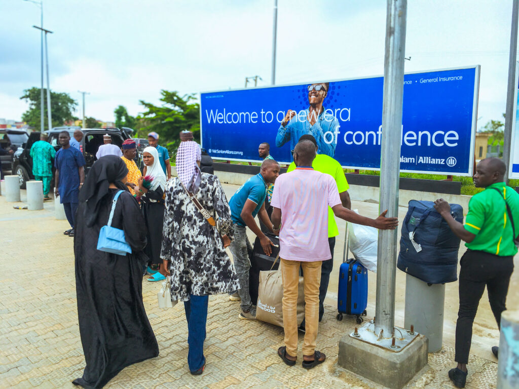 SanlamAllianz at the entrance of the Idu train station in Abuja