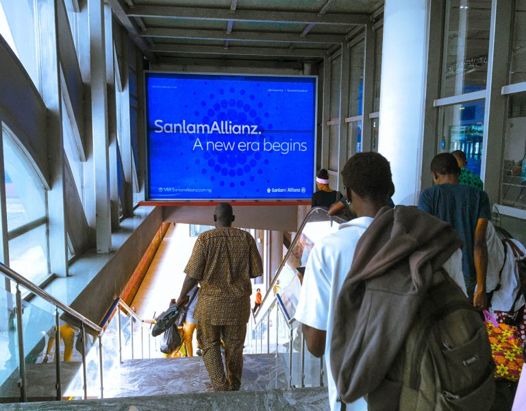 SanlamAllianz at the Mobolaji Johnson Departure Stairway